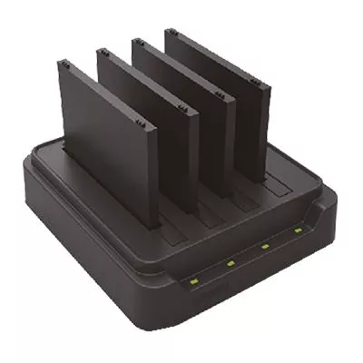 4-fold battery charging station