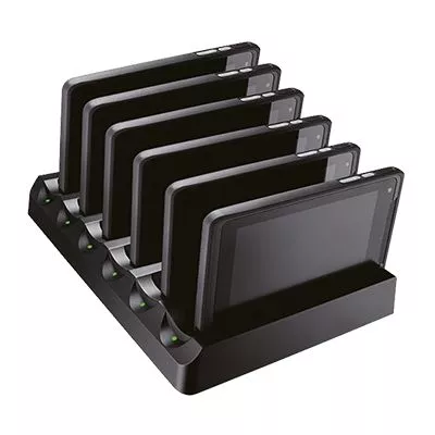 6-fold device charging station