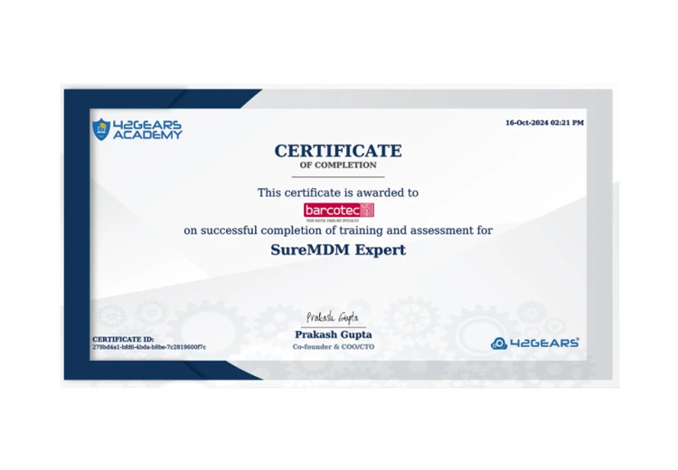 42Gears - Technische Produktschulung 42Gears - Technische Produktschulung